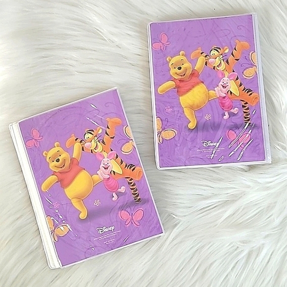 Vintage Y2K Disney Purple Winnie-the-Pooh Eeyore Tigger Piglet Set Photo Album - Picture 8 of 12